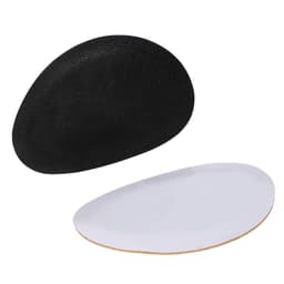 Ovale skoreparationslapper (2 par) Sort