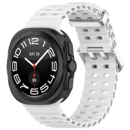 Silikoninen kellon ranneke Samsung Watch Ultralle 47mm Valkoinen