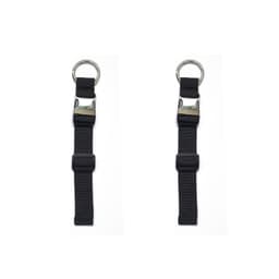 2-pack sorte krokstropper i sinklegeringskarabin S