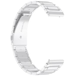 22 mm universel slank stålrem, velegnet til Samsung, Huawei Sølv