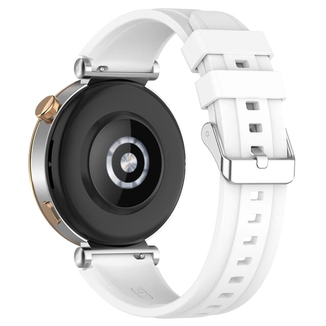 Silikone urremme til 18 mm Huawei GT4 46 mm/GT Runner/GT3 SE Hvid