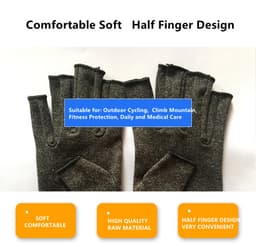 Fingerlösa kompressionshandskar 1 par Svart M