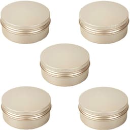 Aluminiumsboks med skrukork 10 ml 5-pak Gull