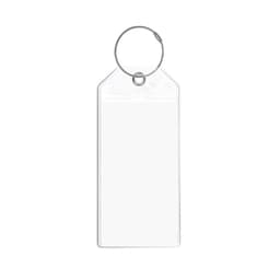 Bagage Nyckelringar och ID Tag Hållare Silver