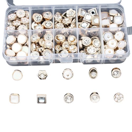 Klädknappar för Dekoration och DIY, 100-pack