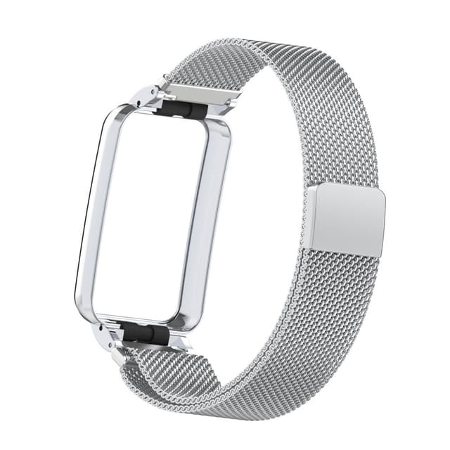 Klockband i Rostfritt Stål för Xiaomi Band 7 Pro Silver