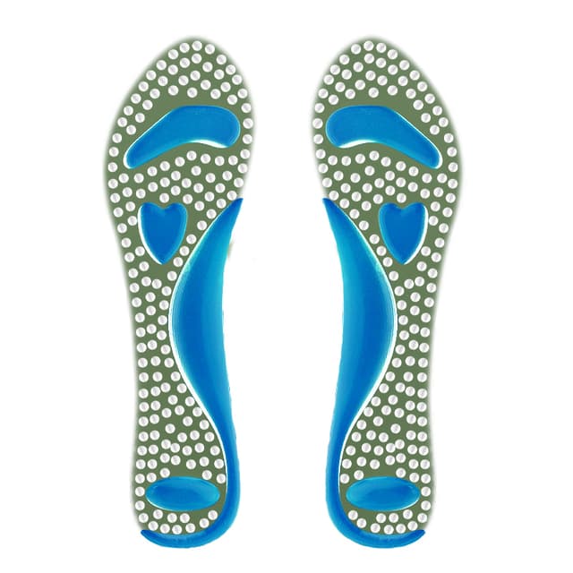 Anti-slip Fotvalvsstödinlägg med Massagefunktion Självhäftande Blå