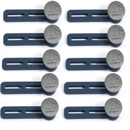 Dubbla Lager Expanderbara Midjeknappar, 10-pack Koppar