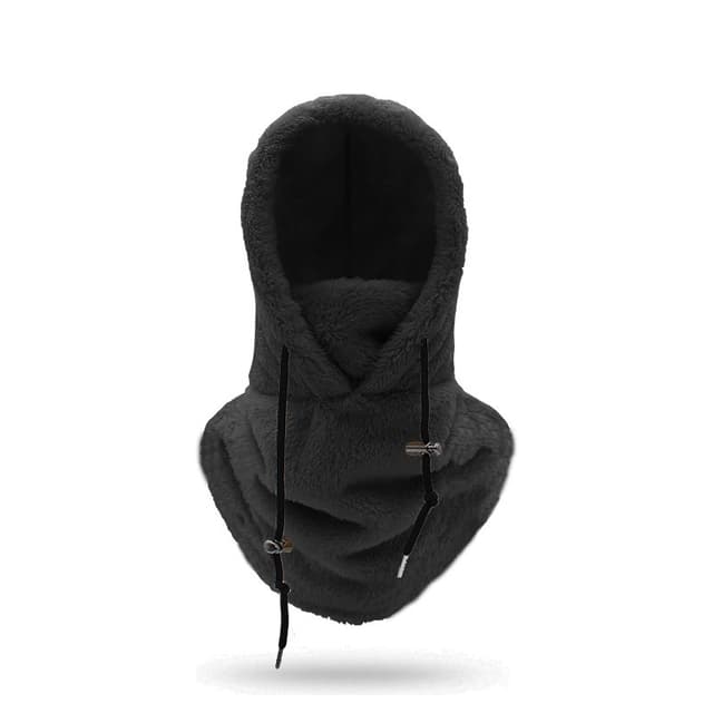 Balaclava Luva med ansikts- och halsvärmare Svart M
