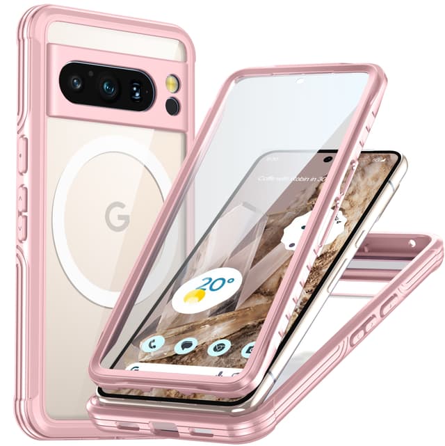 Magnetiskt Fodral för Google Pixel 8 Pro Rosa