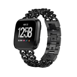 Alloy Dubbelrads Kedja för Fitbit Versa-serien Svart Fitbit Versa 3
