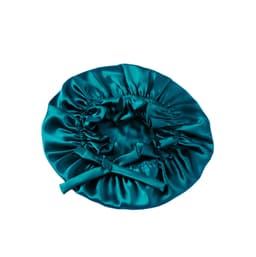 Luksuriøs Double Layer 16 Momme Silk Sleep Cap Blå