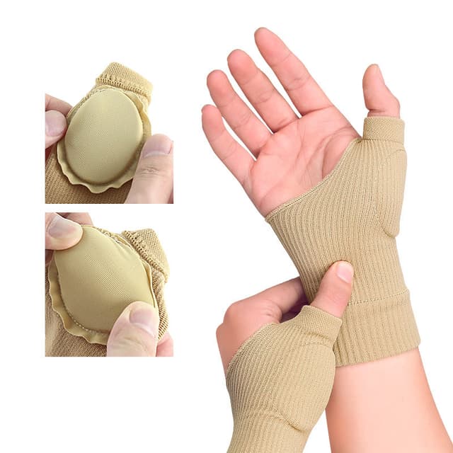 Fingerlösa Handskar / Handledsstöd, 1 par Svart S
