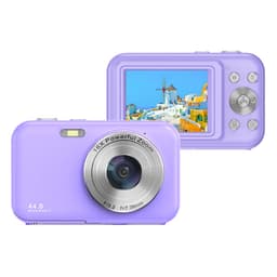 Digitalkamera med 1080P, 44MP, 16 x zoom, 2,4 tommers skjerm Lilla