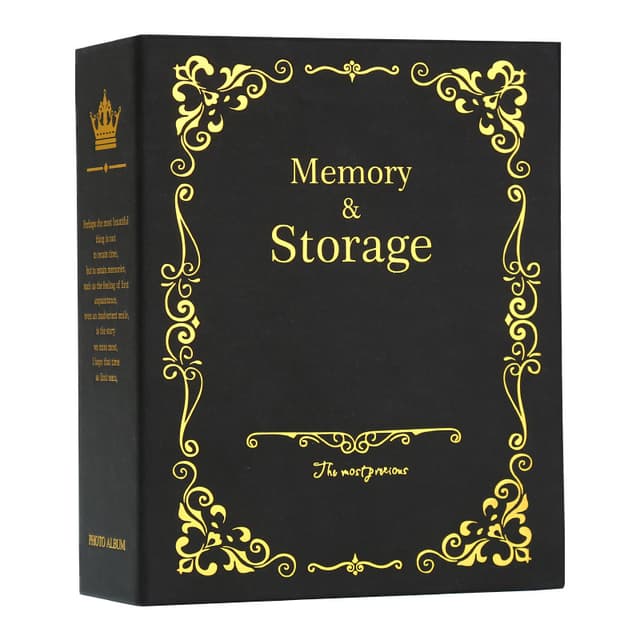 Fotoalbum/fotobog Sort