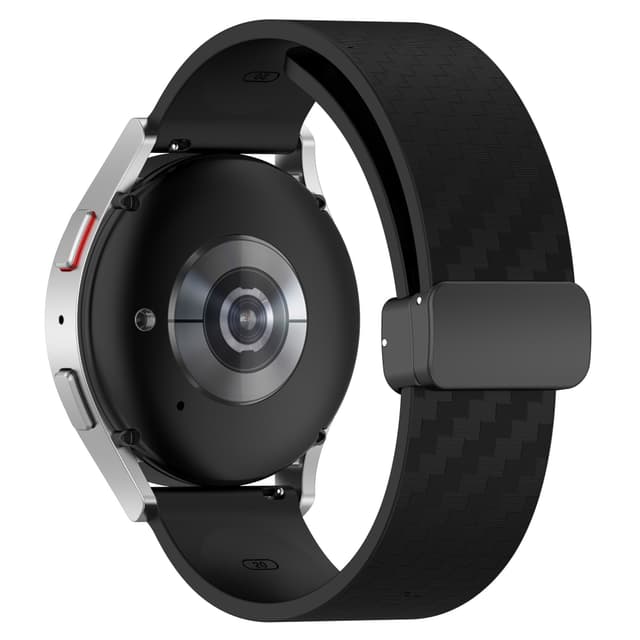 Magnetisk klokkebånd for 20 mm Garmin/Huawei/Samsung Galaxy Watch Sort