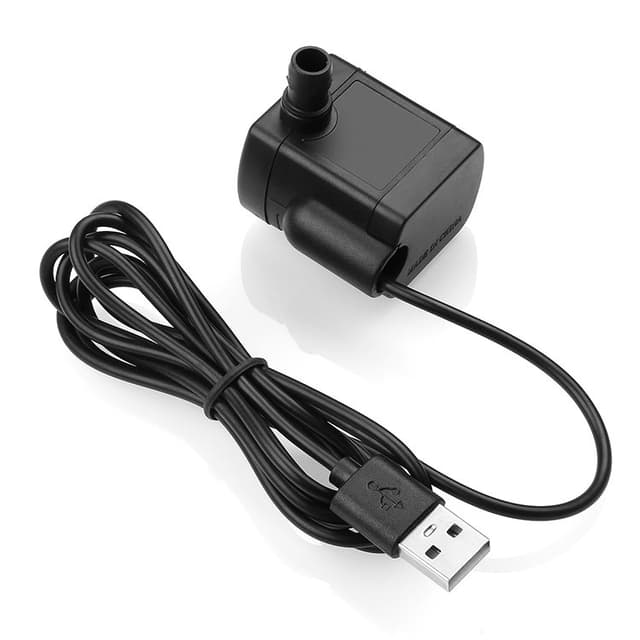 Nedsenkbar pumpe for fontener med 0,4-1,5 m løft 180L/H 5V