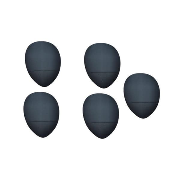 Finger Puff mini sminkesvamper 5-pakning Sort