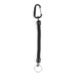 Indragbart Bungee-Snöre med Öglor, Lanyard, Nyckelring Svart