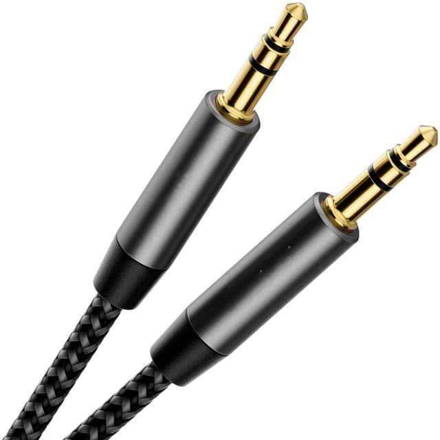 3,5 mm lydkabel til AUX tilslutning Sort 1 m