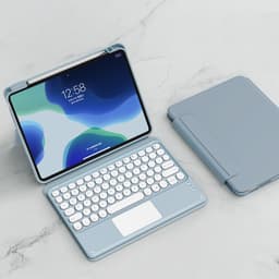 Avtakbart Bluetooth-tastaturdeksel for iPad Blå iPad Mini6