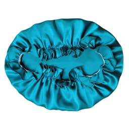 Luksus 30 Momme Silk Sleep Cap for kvinner Blå