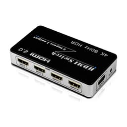 HDMI-svitsj 5 i 1 ut 4K   60Hz Sort
