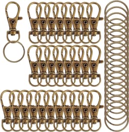 120-pack Metall Nyckelring Brons