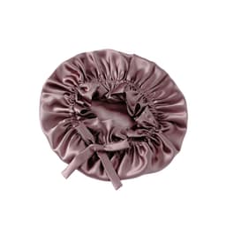 Luksuriøs dobbeltlags 16 Momme Silk Sleep Cap Lyserød
