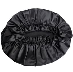 Luksus 30 Momme Silk -unimyssy naisille Musta