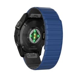 Silikone magnetisk urrem til Garmin 22 mm urrem Blå