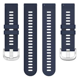 20 mm universal klokkerem i kryssmønster for Samsung, Garmin, Huawei Mørke blå