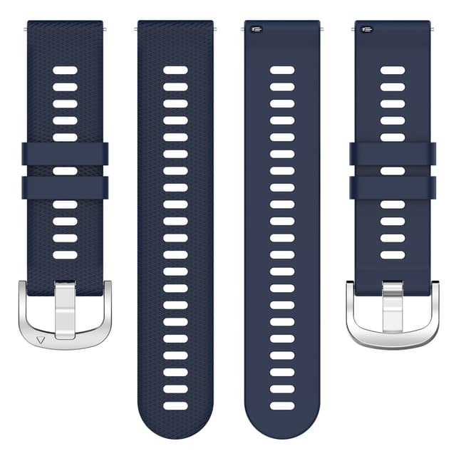 20 mm universal klokkerem i kryssmønster for Samsung, Garmin, Huawei Mørke blå