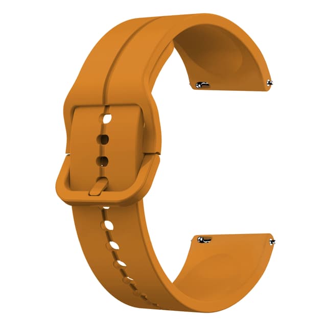 Klockarmband i Silikon Gul 22 mm
