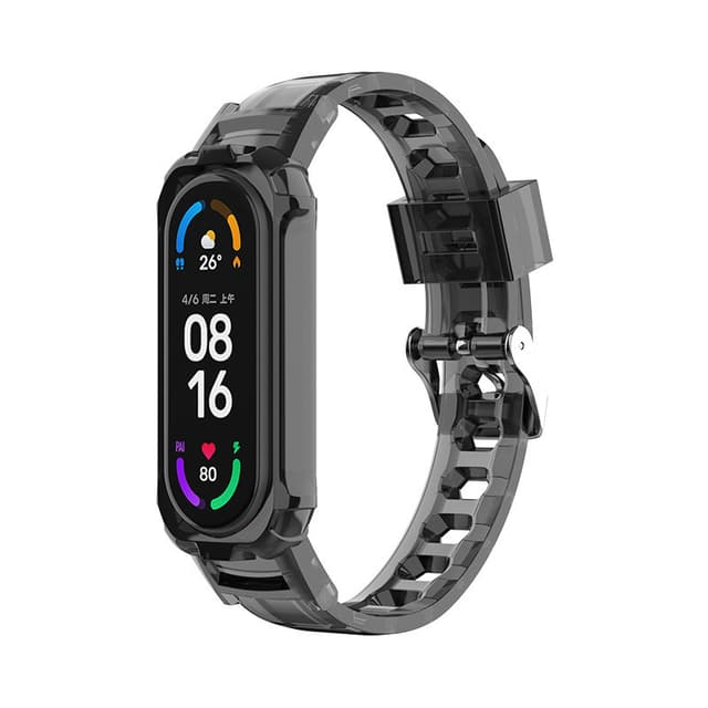 Kellon hihna Xiaomi Mi Band -laitteelle 3/4/5/6/7 Musta