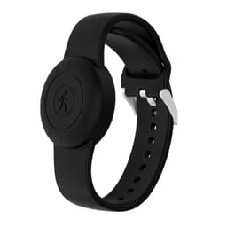 Silikone Airtag armbånd, Airtag armbånd, Airtag holder etui Sort