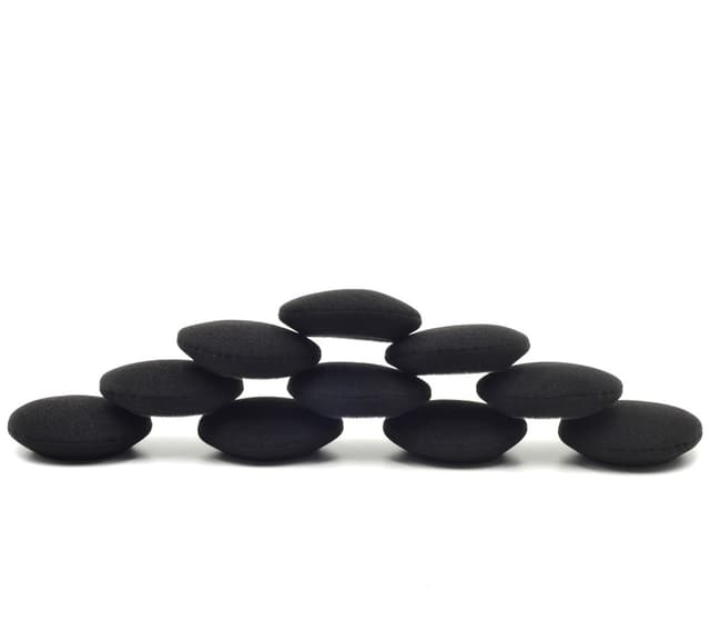 5 par öronkuddar för in-ear hörlurar Svart 35mm