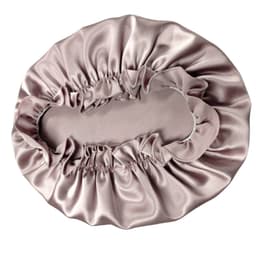 Luksus 30 Momme Silk Sleep Cap for kvinner Lysebrun