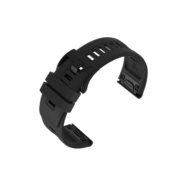 Silikoni kellohihna Garmin Fenix 7x:lle Musta