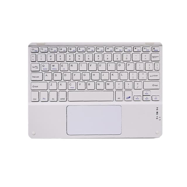 Trådløst tastatur med styreflate for nettbrett Hvit L