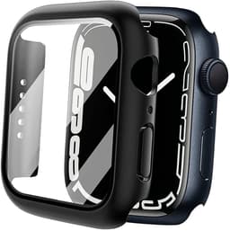 Deksel med skjermbeskytter for Apple Watch 7 / 8 (45 mm), svart