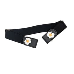 Elastisk belte uten spenne, unisex Sort M