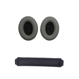 Erstatningsøreputer og hodebånd for Bose QC15 QC25 QC35-hodetelefoner Grå+svart