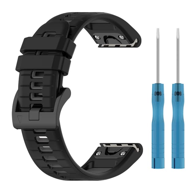 Tofarget klokkerem for Garmin Fenix/Epix Flerfarget 22 mm