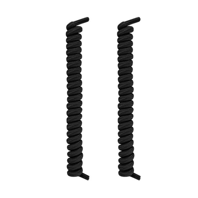 No-tie Elastiske Spring Shoelisser Sort