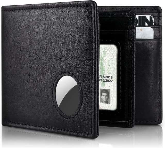 RFID Stöldskydd Airtag-Korthållare Svart