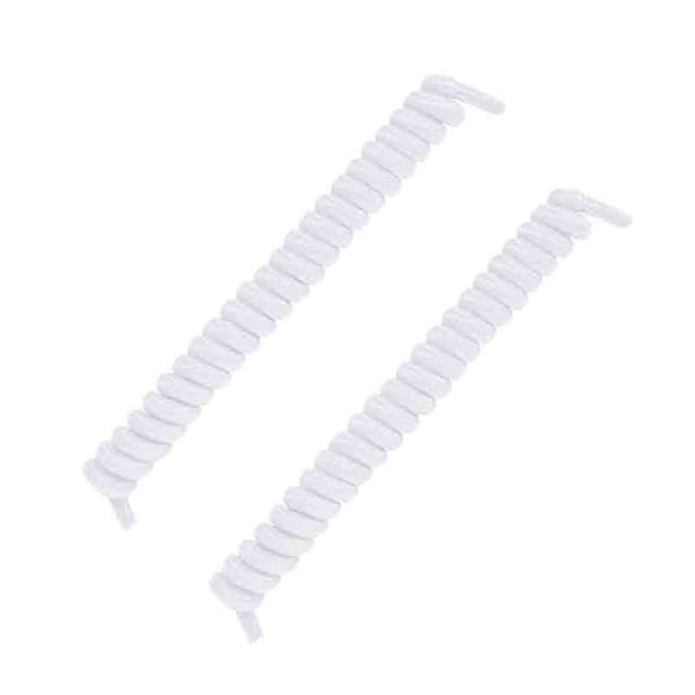 No-tie Elastiske Spring Shoelisser Hvit