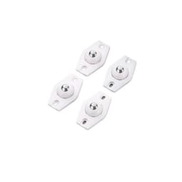 Självhäftande Glidhjul - Möbelrullar 4-pack Vit