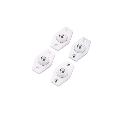 Självhäftande Glidhjul - Möbelrullar 4-pack Vit