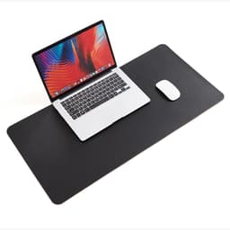 Skrivebordsmatte - Karbonfibertekstur PVC og korkblanding S